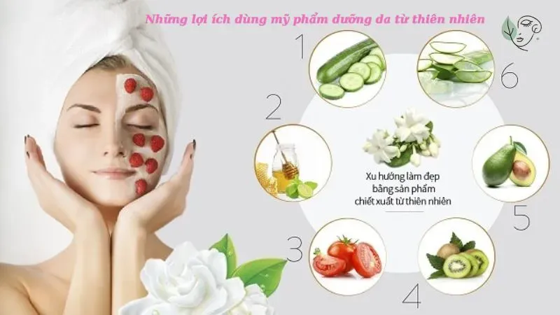 Những lợi ích dùng mỹ phẩm dưỡng da từ thiên nhiên