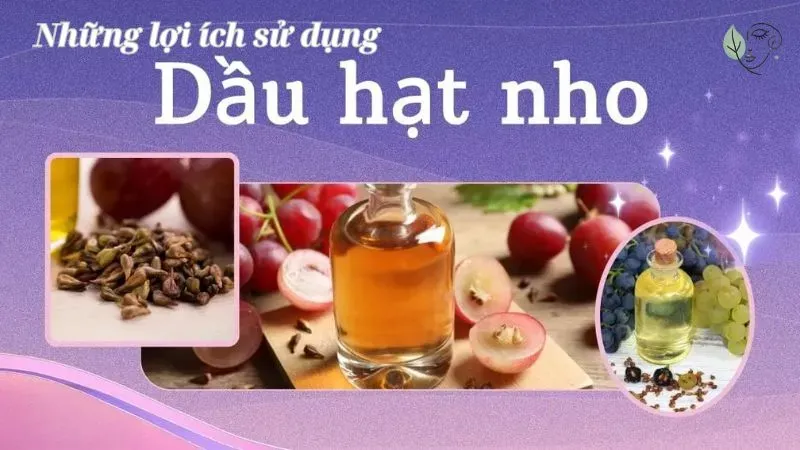 Những lợi ích sử dụng dầu hạt nho trong làm đẹp