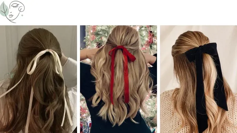 Kết hợp ruy băng với các kiểu tóc đơn giản mà đẹp