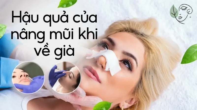 Nâng mũi có an toàn không? Hậu quả của nâng mũi khi về già