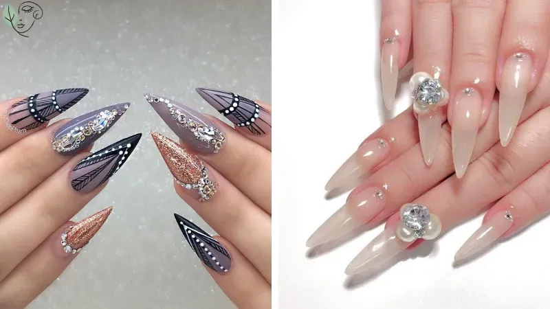 101+ mẫu móng tay giả nhọn quyến rũ và cá tính nhất hiện nay
