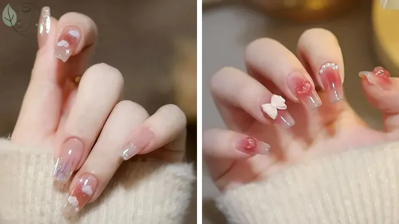 99+ mẫu sơn móng tay màu hồng đào đẹp mê ly bạn phải thử