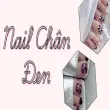 Nail chân đen đẹp phá cách, cực hợp nàng cá tính hiện đại