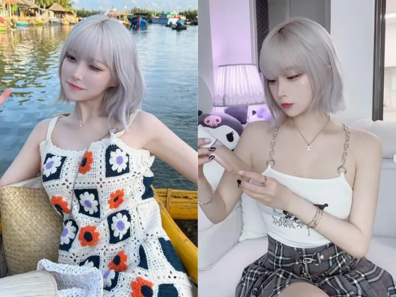Nhuộm tóc đẹp hơn với sắc nhuộm bạch kim chuẩn trend