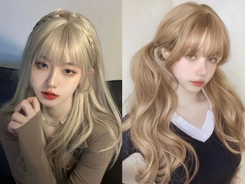 Sành điệu cùng kiểu tóc tóc màu trắng bạch kim nổi bật