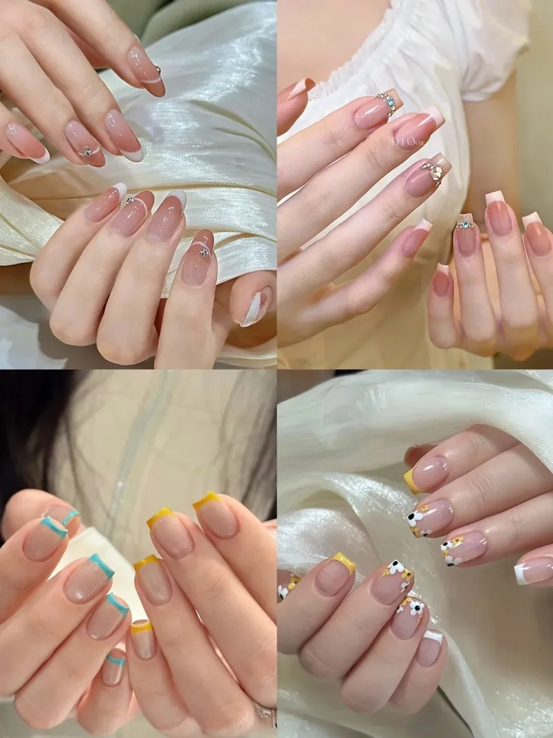 Tinh tế và sang trọng cùng sơn gel đầu móng đẹp