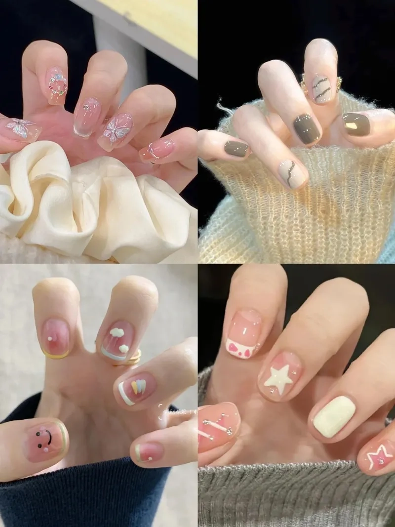 Làm nail móng ngắn đơn giản mà sang trọng không ngờ