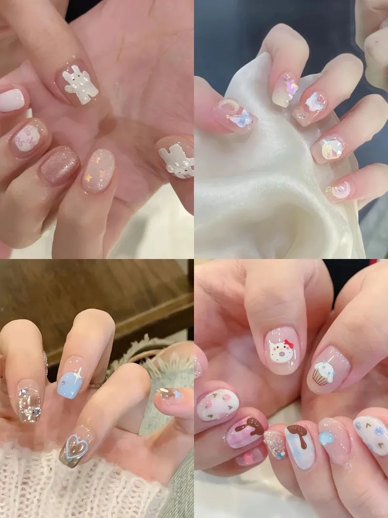 Mẫu nail móng ngắn xinh cực phù hợp cho mọi dịp đặc biệt