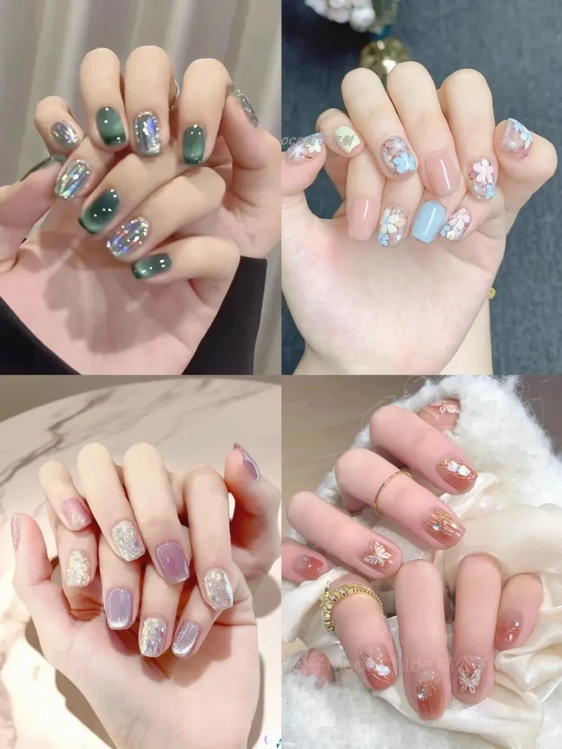 Nail móng ngắn sang tôn vinh vẻ đẹp quý phái cho bạn