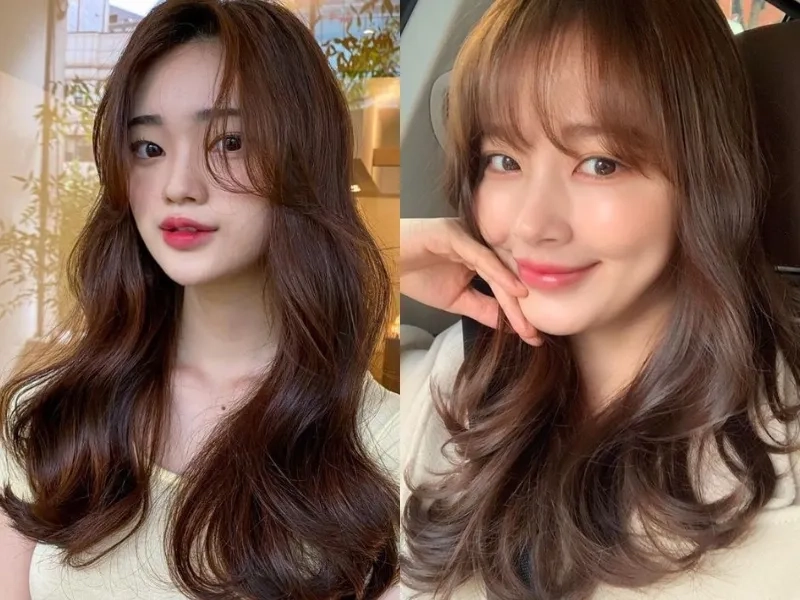 Kiểu tóc thu hút mọi ánh nhìn với nâu chocolate nữ nhẹ nhàng