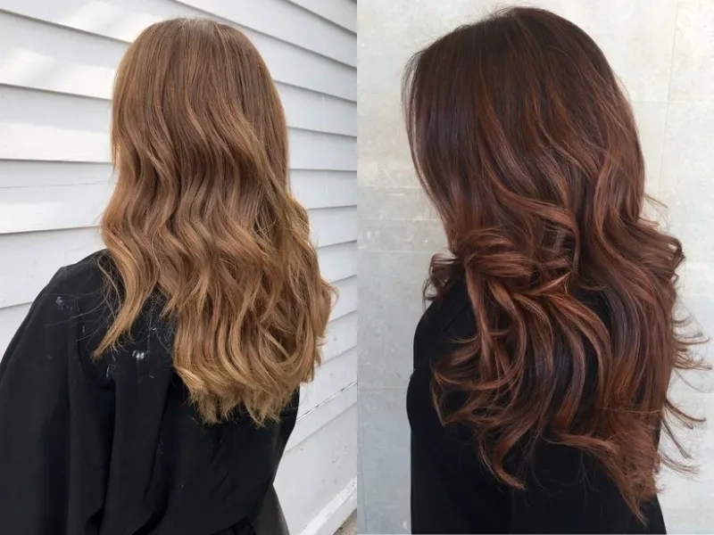 Màu tóc hoàn hảo cho làn da sẫm với màu nâu hạt dẻ cho da ngăm