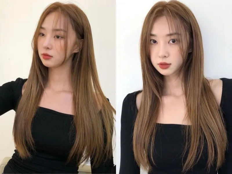 Phong cách nữ tính với nhuộm màu nâu hạt dẻ nữ sang trọng