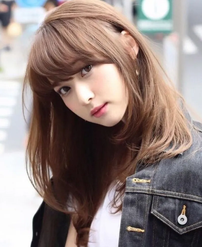 Màu tóc đẹp không tẩy với màu nâu hạt dẻ không tẩy sang trọng