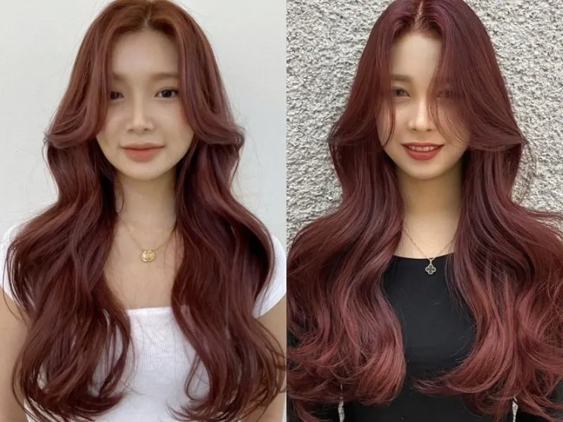 Nhuộm tóc đẹp hơn mỗi ngày với sắc nhuộm nâu hồng thời thượng