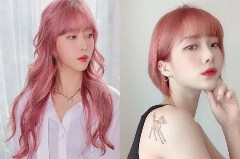 Sắc màu thu hút mọi ánh nhìn là nâu ánh hồng cá tính