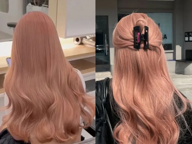 Tóc đẹp và hợp xu hướng với nâu hồng trà sữa có cần tẩy tóc không