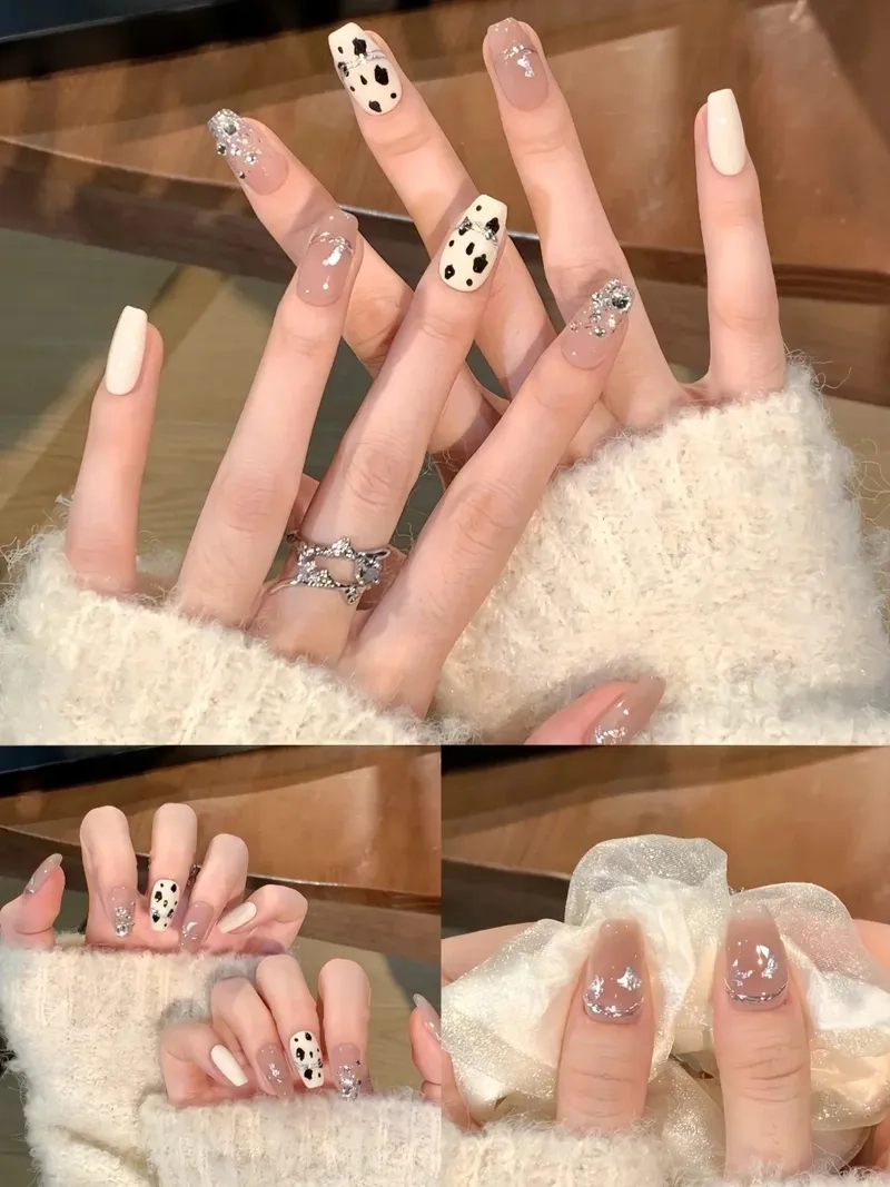 Tổng hợp các thiết kế ấn tượng trong những mẫu nail bò sữa đẹp