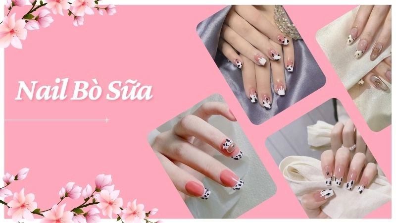 Mẫu nail bò sữa được ưa chuộng với thiết kế độc đáo