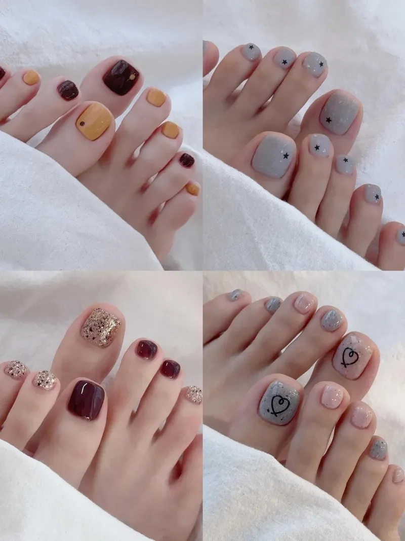 Tinh tế và duyên dáng với móng chân mẫu nail chân đẹp