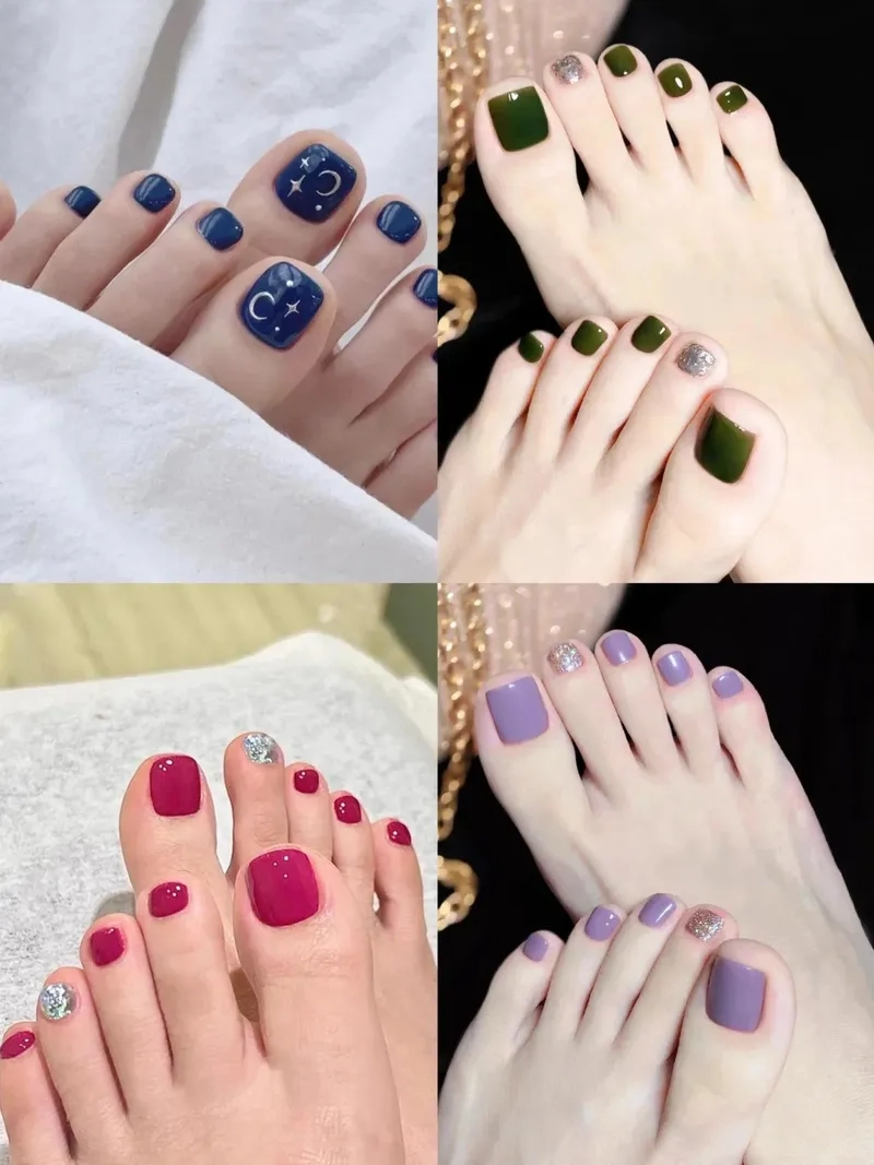 Dịu dàng thu hút với mẫu nail chân đẹp nhẹ nhàng