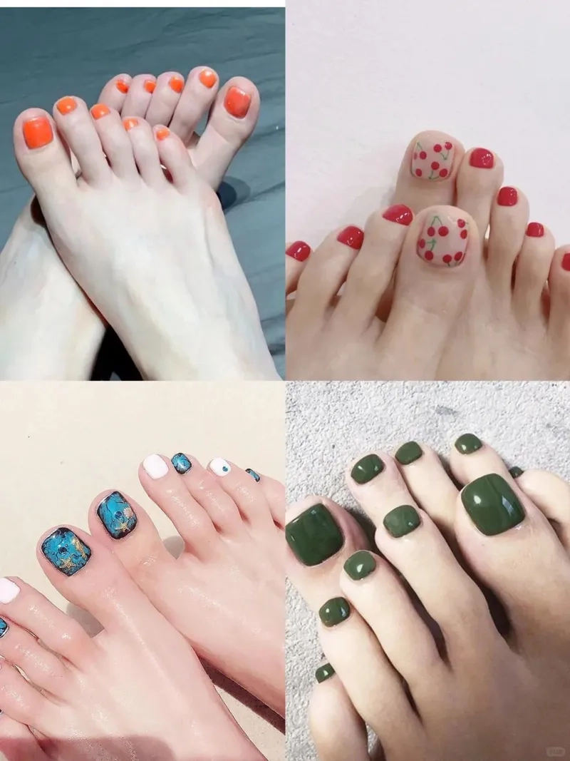 Tạo điểm nhấn với mẫu vẽ nail chân đẹp đầy sáng tạo