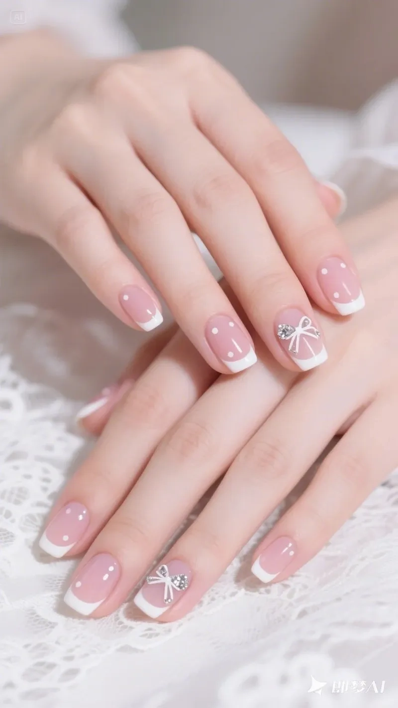 Tỏa sáng cùng nails đính nơ quyến rũ