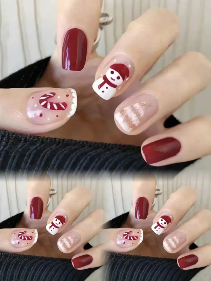Tự tin khoe sắc với bộ nail giáng sinh nổi bật cuốn hút