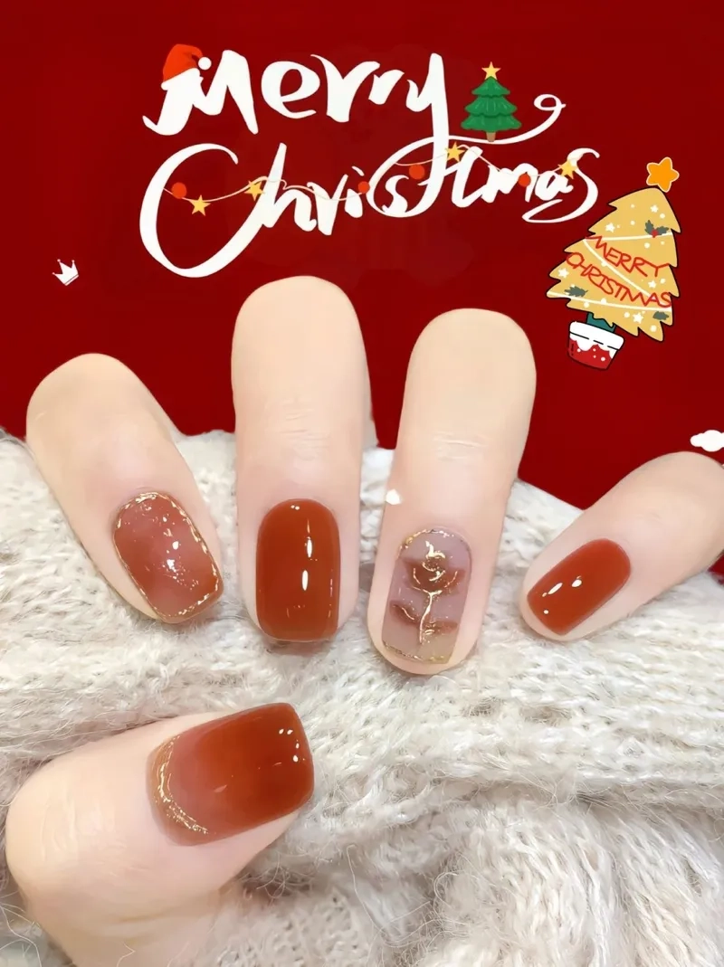 Thỏa sức sáng tạo với hình vẽ móng noel đầy sắc màu