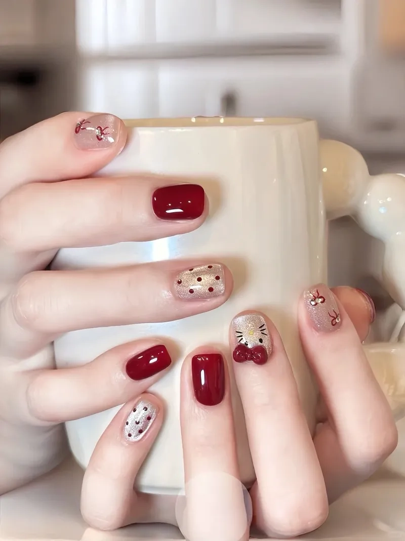 Đón lễ an lành với làm nail giáng sinh đẹp xuất sắc