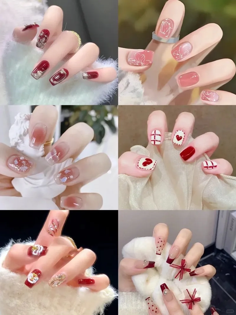 Phong cách thời thượng cùng mẫu móng noel đẹp