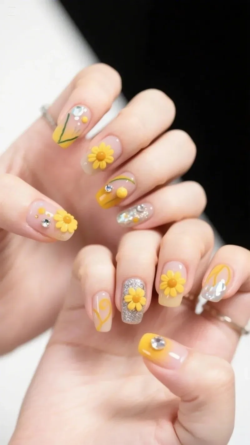 Nét dịu dàng từ móng tay cúc hoạ mi cho nàng thêm xinh