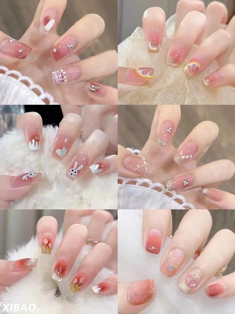 Tự tin khoe sắc với màu hồng pastel móng tay tinh tế