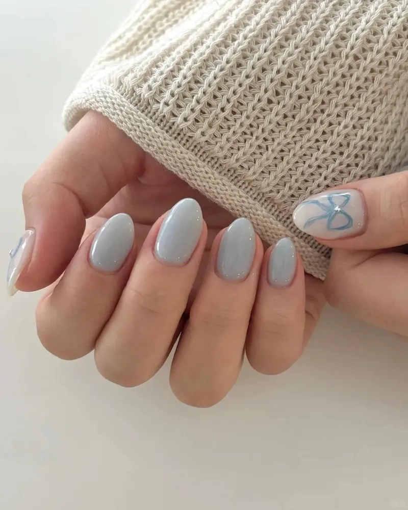Tinh tế với sắc nail xanh pastel dễ thương cho nàng