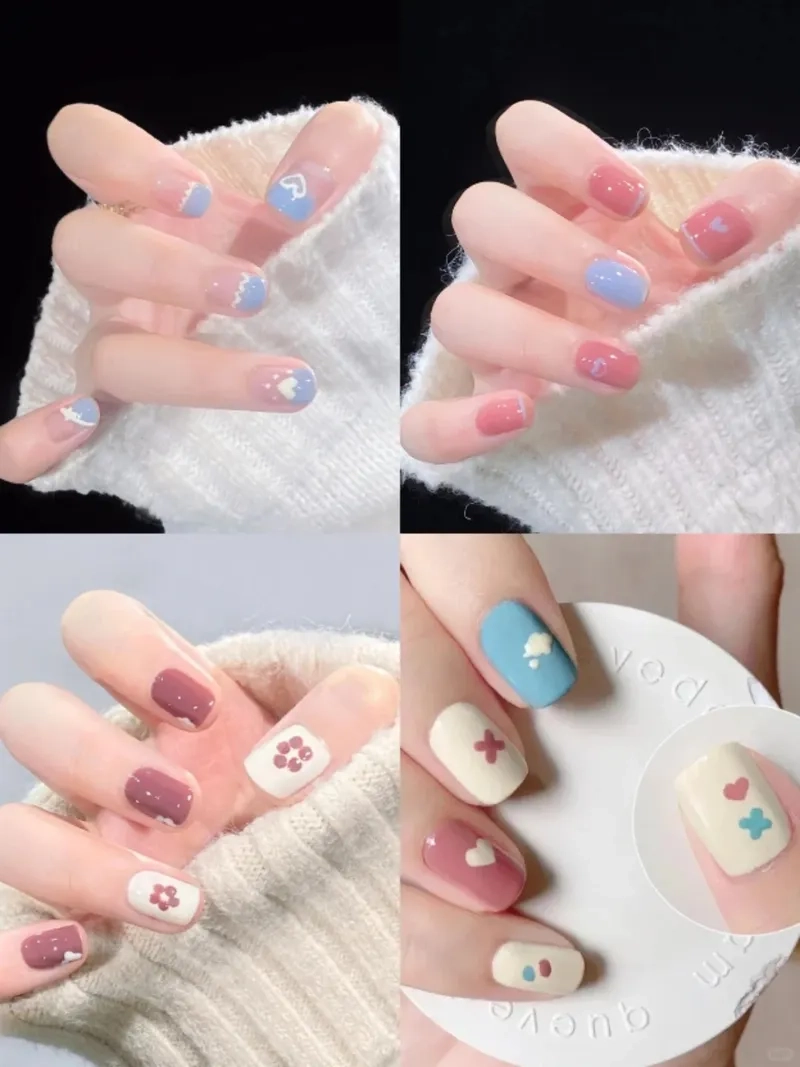 Dịu dàng cùng móng pastel ngọt ngào