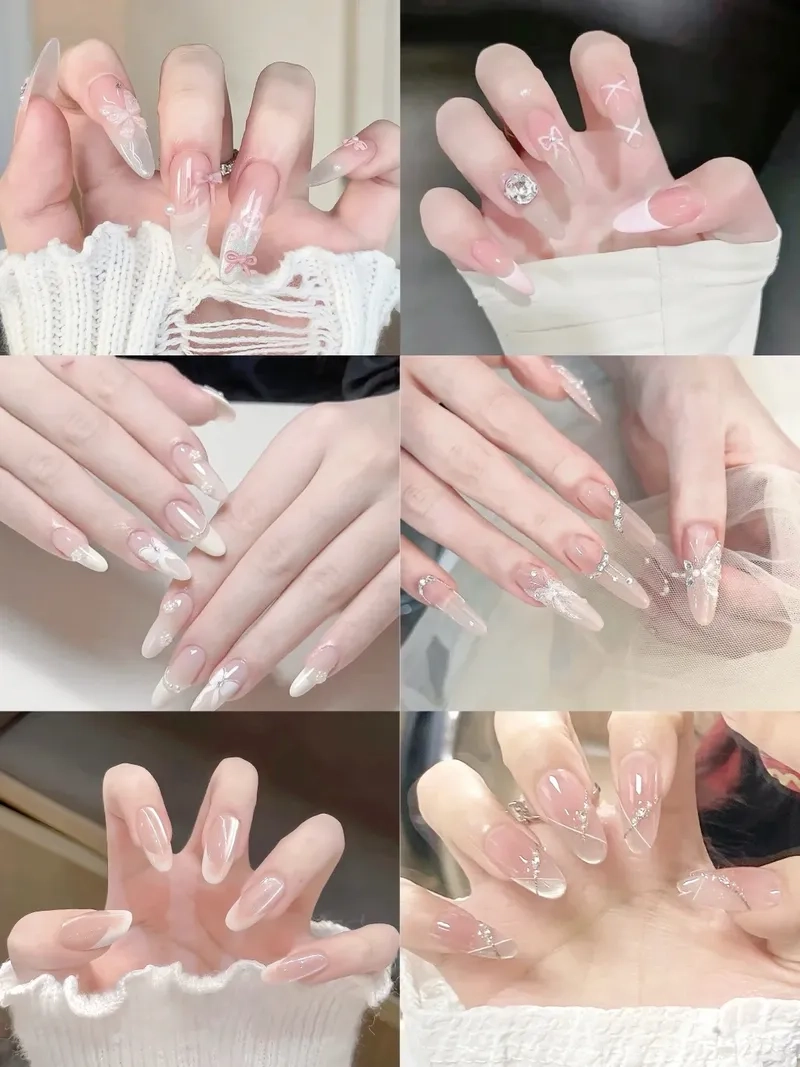 Biến hóa phong cách đa dạng với form móng nhọn tròn ấn tượng