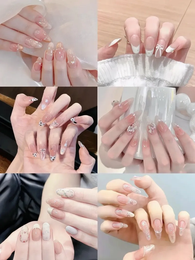 Tạo nét duyên dáng nhẹ nhàng với kiểu móng tay tròn dễ thương