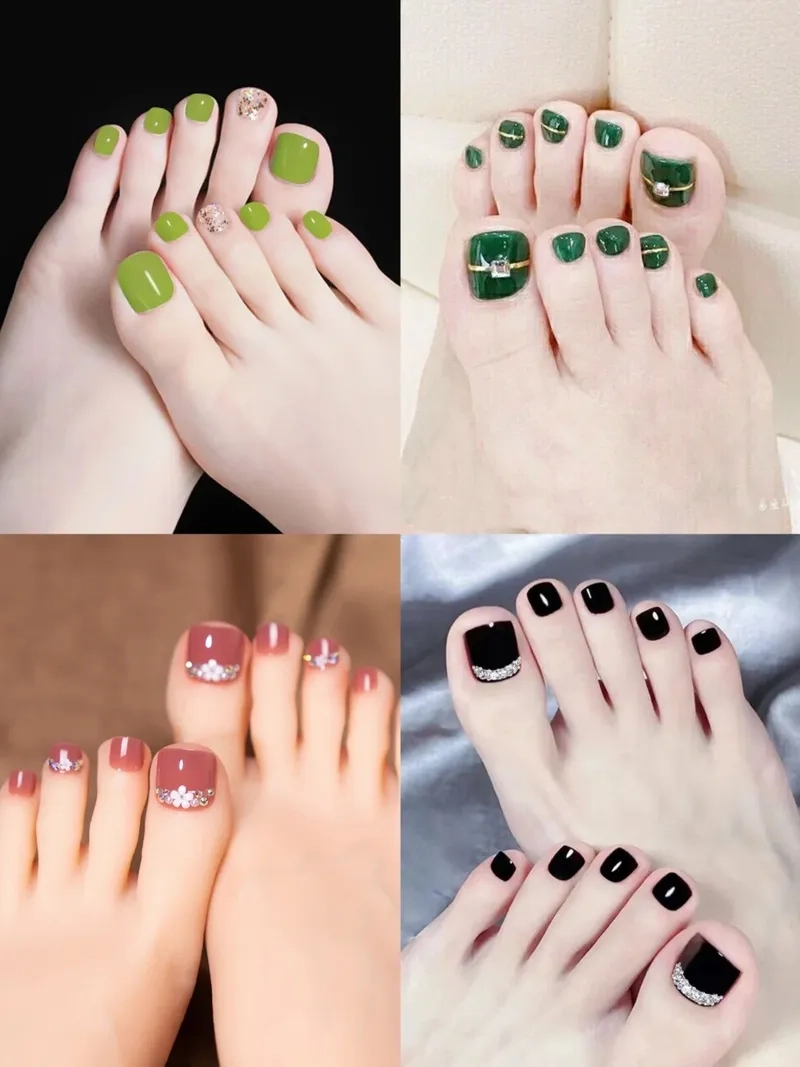 Tôn da tuyệt đối với các mẫu màu sơn móng chân đẹp rực rỡ