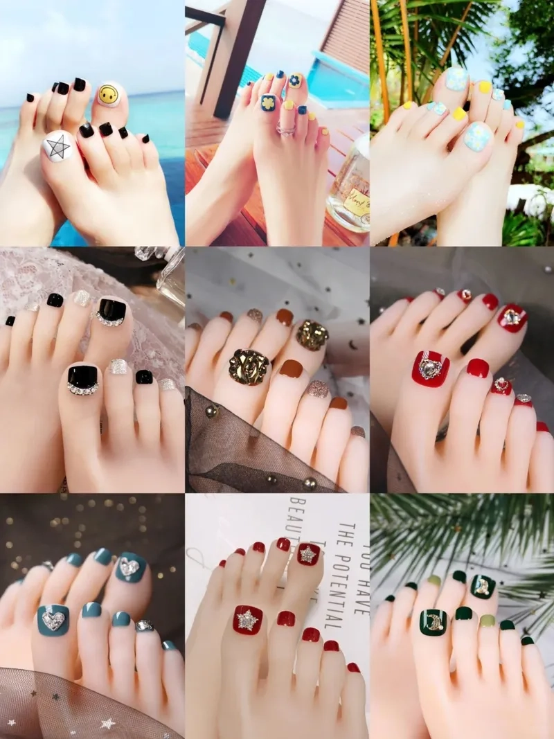 Phối hợp hài hòa móng tay móng chân đẹp hoàn hảo đôi bàn tay và chân