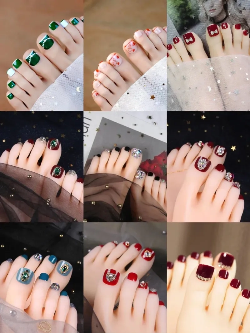 Nổi bật từng bước đi với mẫu dán móng chân đẹp tiện lợi