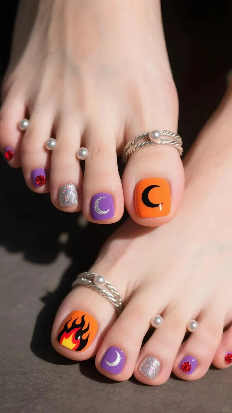 Rực rỡ sôi động với mẫu móng chân đẹp mùa hè nổi bật