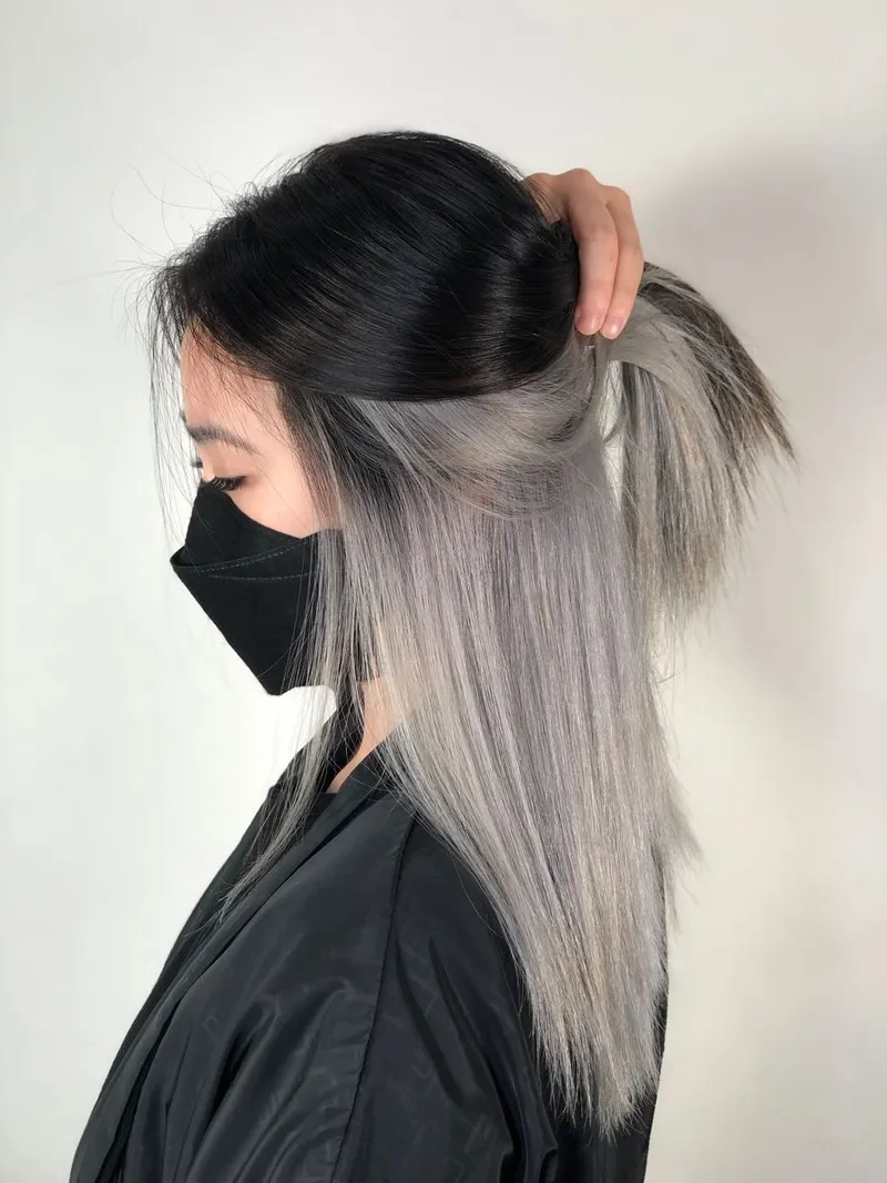 Bí ẩn và thu hút với kiểu tóc highlight ẩn sau gáy nhẹ nhàng