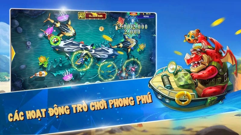 Kho vũ khí đa dạng tại sảnh bắn cá của nhà cái 98win