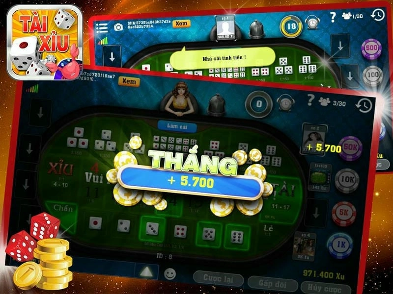  Giao diện Tài Xỉu quen thuộc tại nhà cái Sunwin uy tín