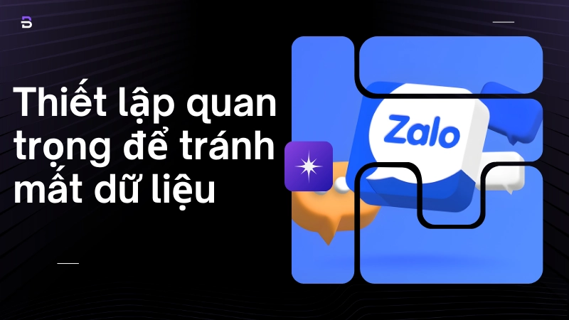 Thiết lập quan trọng để tránh mất dữ liệu vĩnh viễn