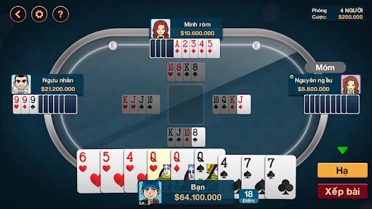 Cách chia bài và bắt đầu ván chơi