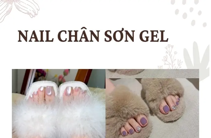 Những mẫu nail chân sơn gel tông nude cực kỳ thanh lịch