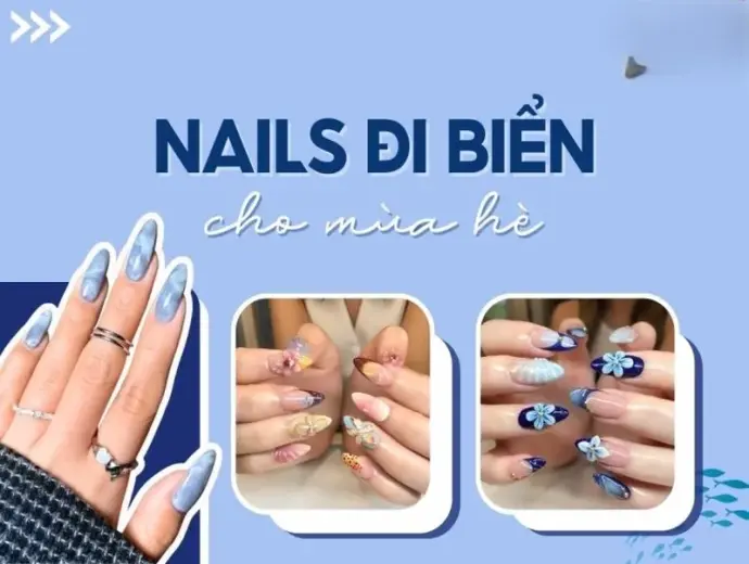 20+ mẫu nail đi biển đẹp giúp bạn nổi bật trên bãi cát