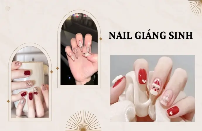 Bộ sưu tập nail giáng sinh hot trend phong cách mới