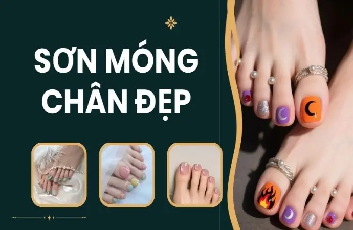 Gợi ý mẫu sơn móng chân đẹp sang trọng dành cho mọi phái đẹp
