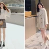 Bí quyết phối đồ cho người lùn mập 1m50 mùa đông tôn dáng